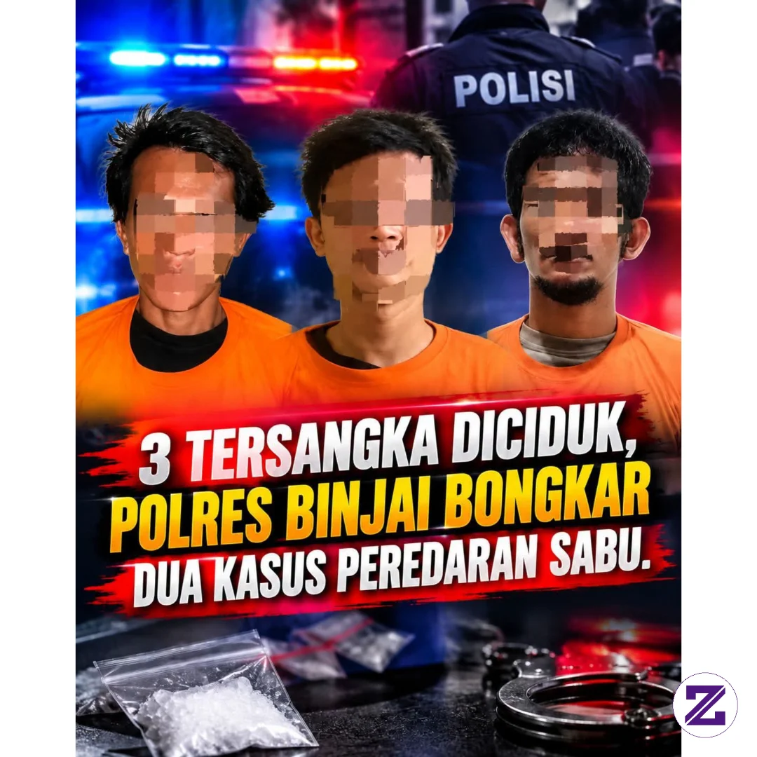 Satresnarkoba Polres Binjai Mengungkap Dua Kasus Narkotika Di Lokasi Berbeda Dan