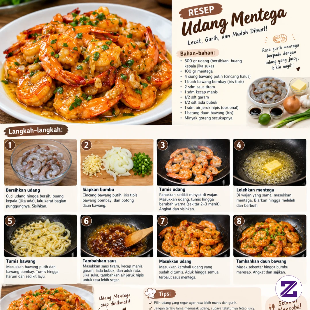 Resep "Udang Mentega" 🦐🦐