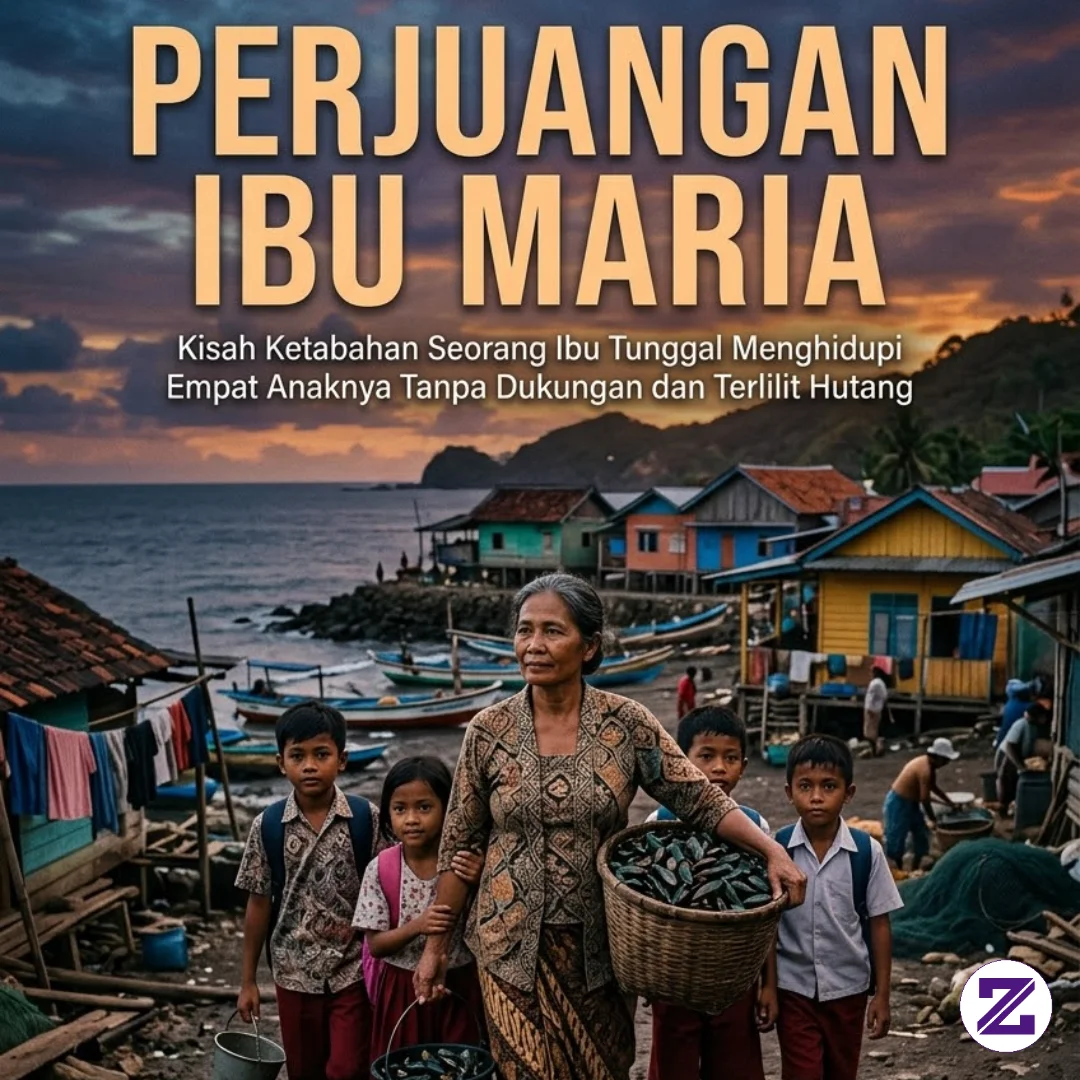 Di Sebuah Desa Kecil Di Pesisir Pantai, Hiduplah Seorang Wanita Tangguh Bernama