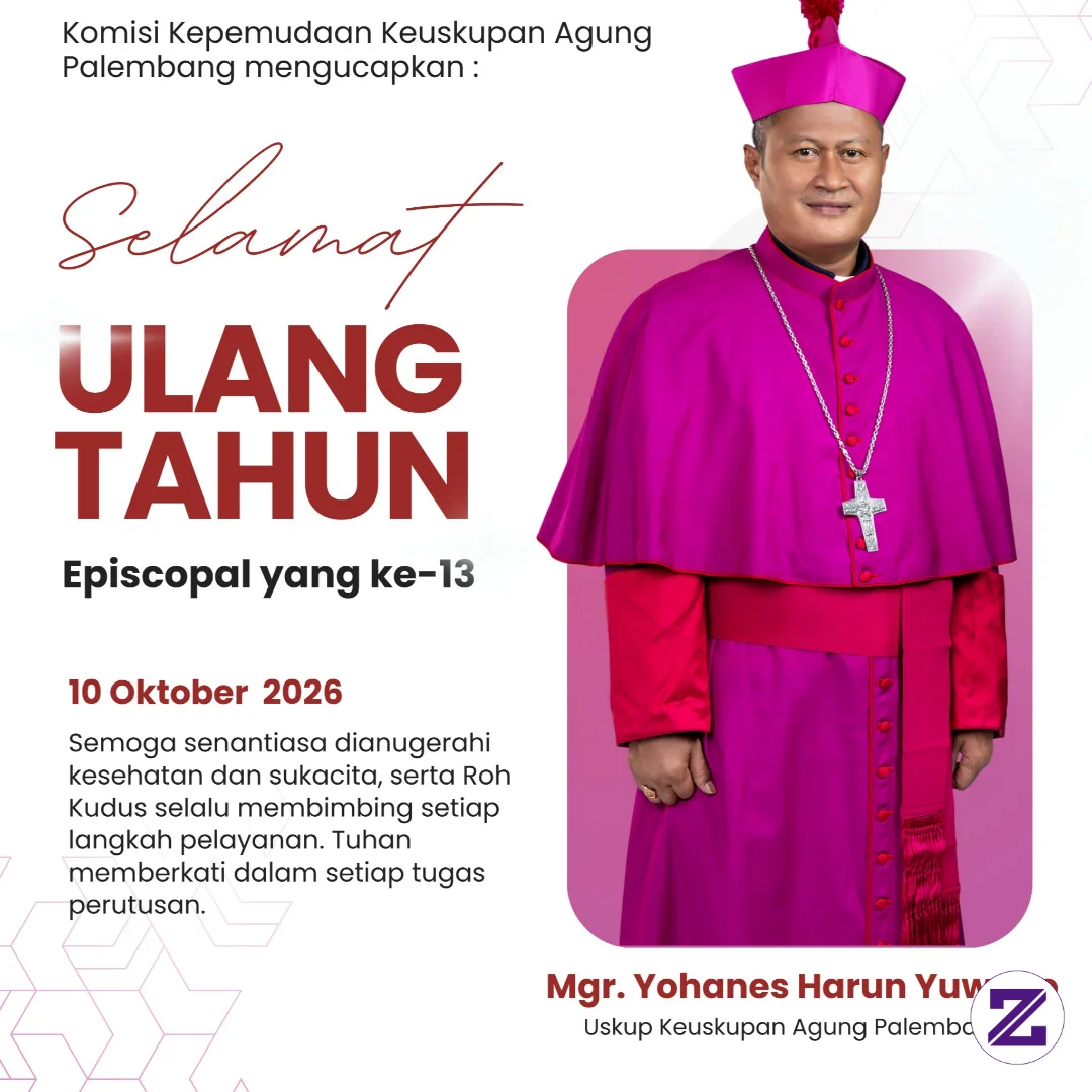 Selamat Ulang Tahun Apiscopal Bapak Uskup Yohanes Harun Yuwono Yang Ke-13