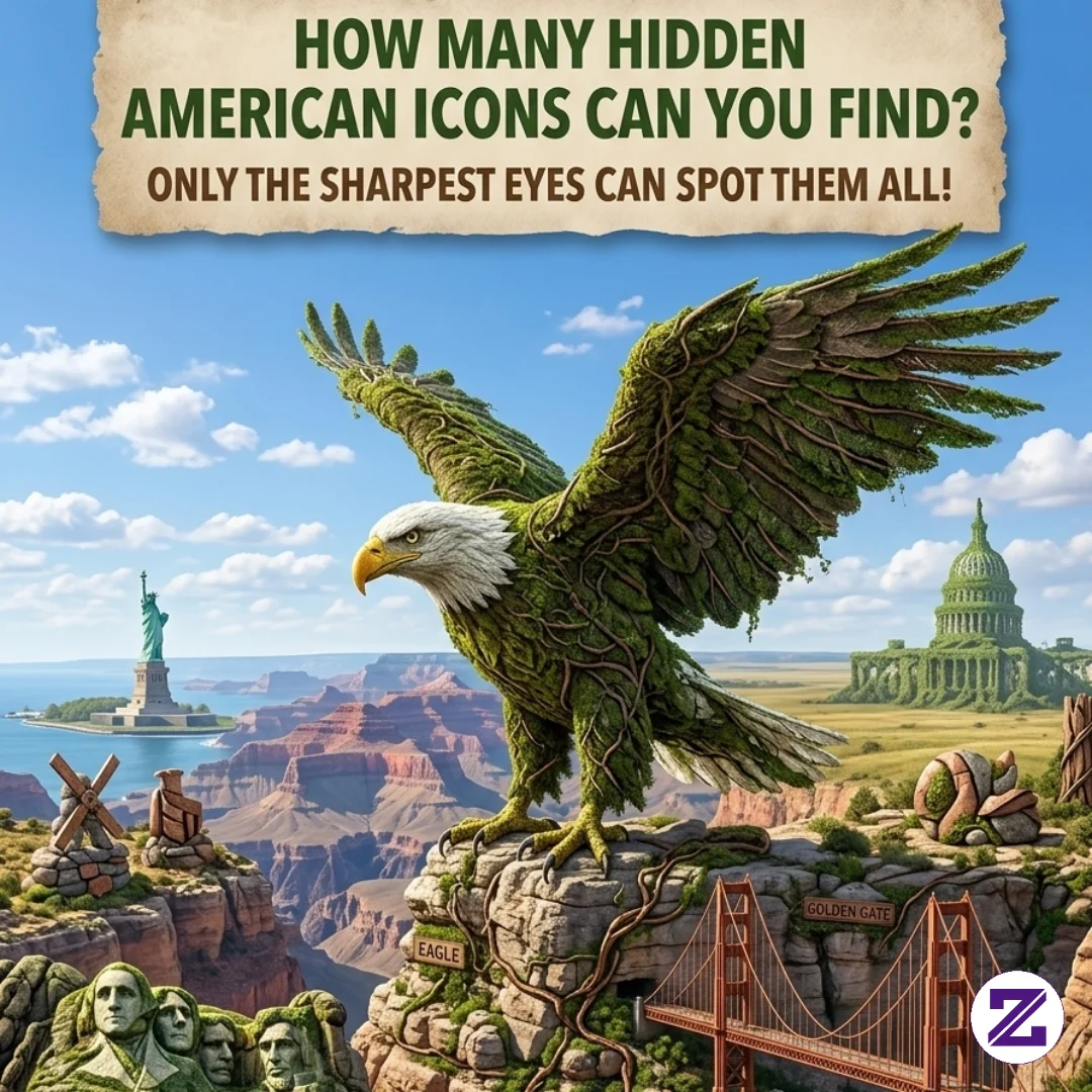 Please Help Me Count All The American Icons Hidden In This Picture. I Think I