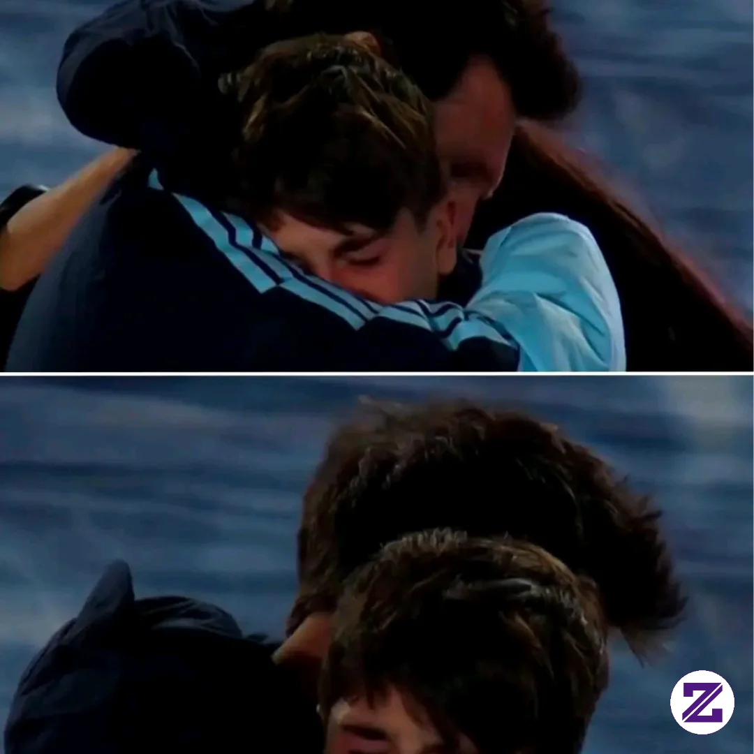 Loe Messi Consoling His Son
