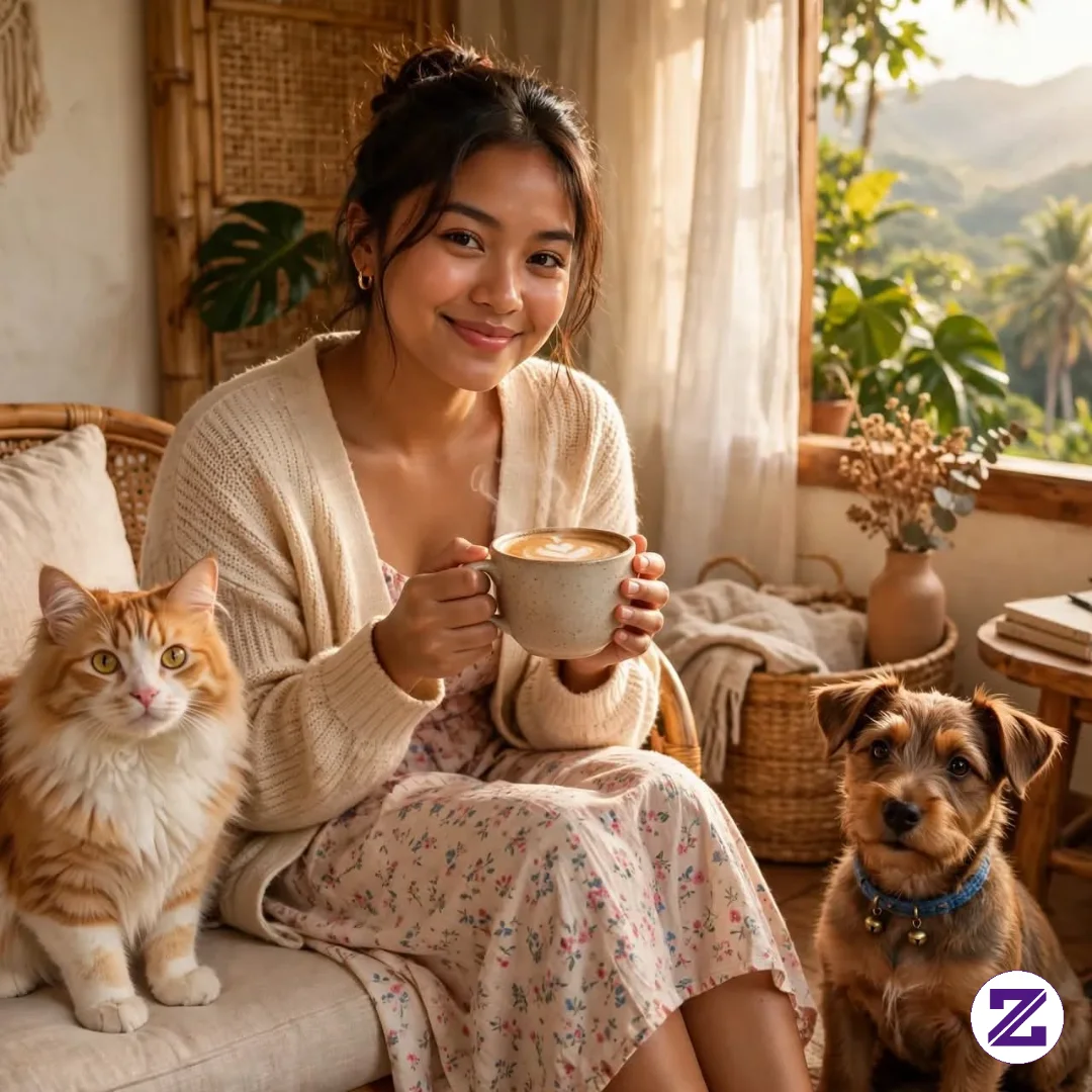 My Romantic Morning In Elsalvador W/ My Fur Baby Who.....