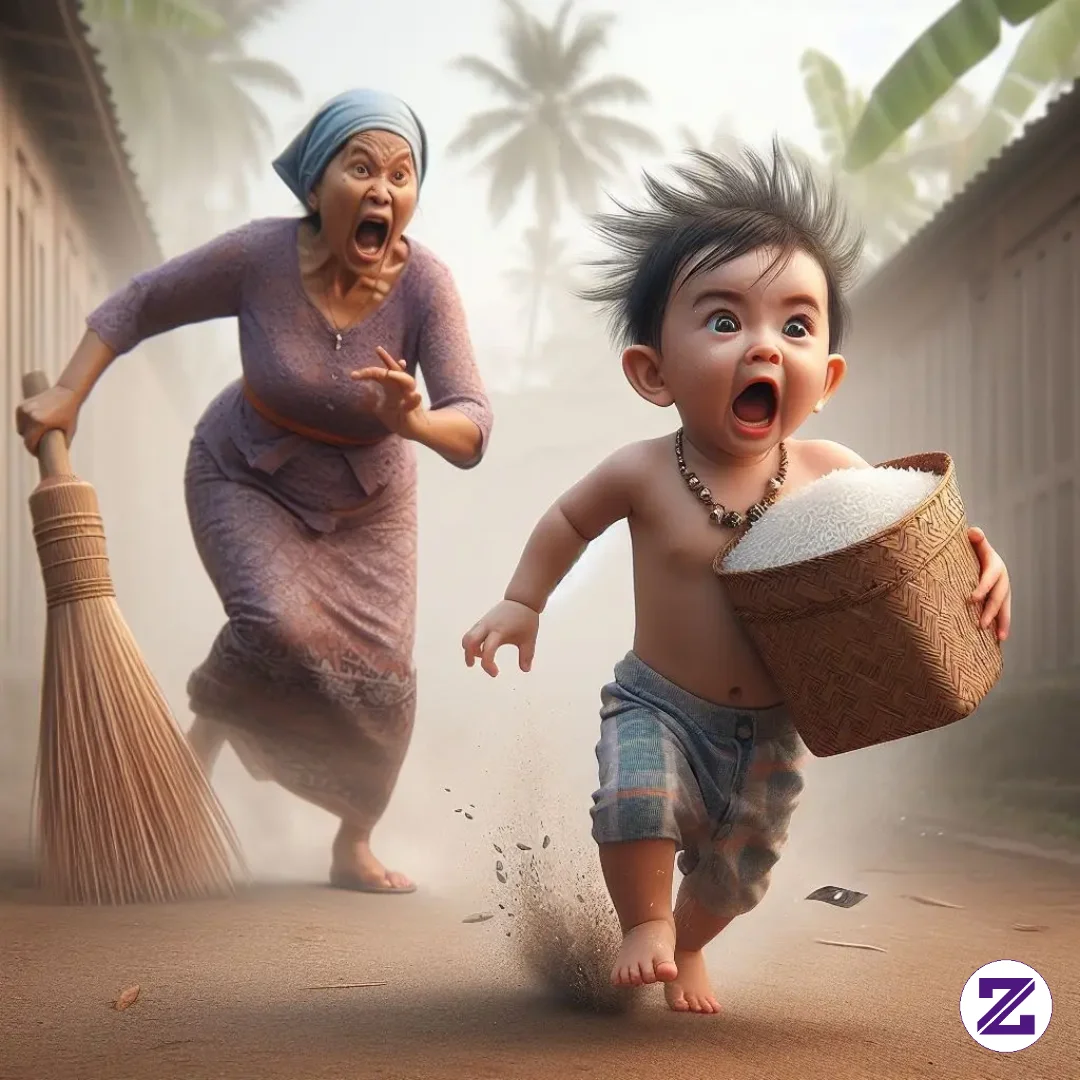 Hayoo Ngaku Siapa Yang Pernah Seperti Di Gambar Di Kejar Ibu Pakai Senjata