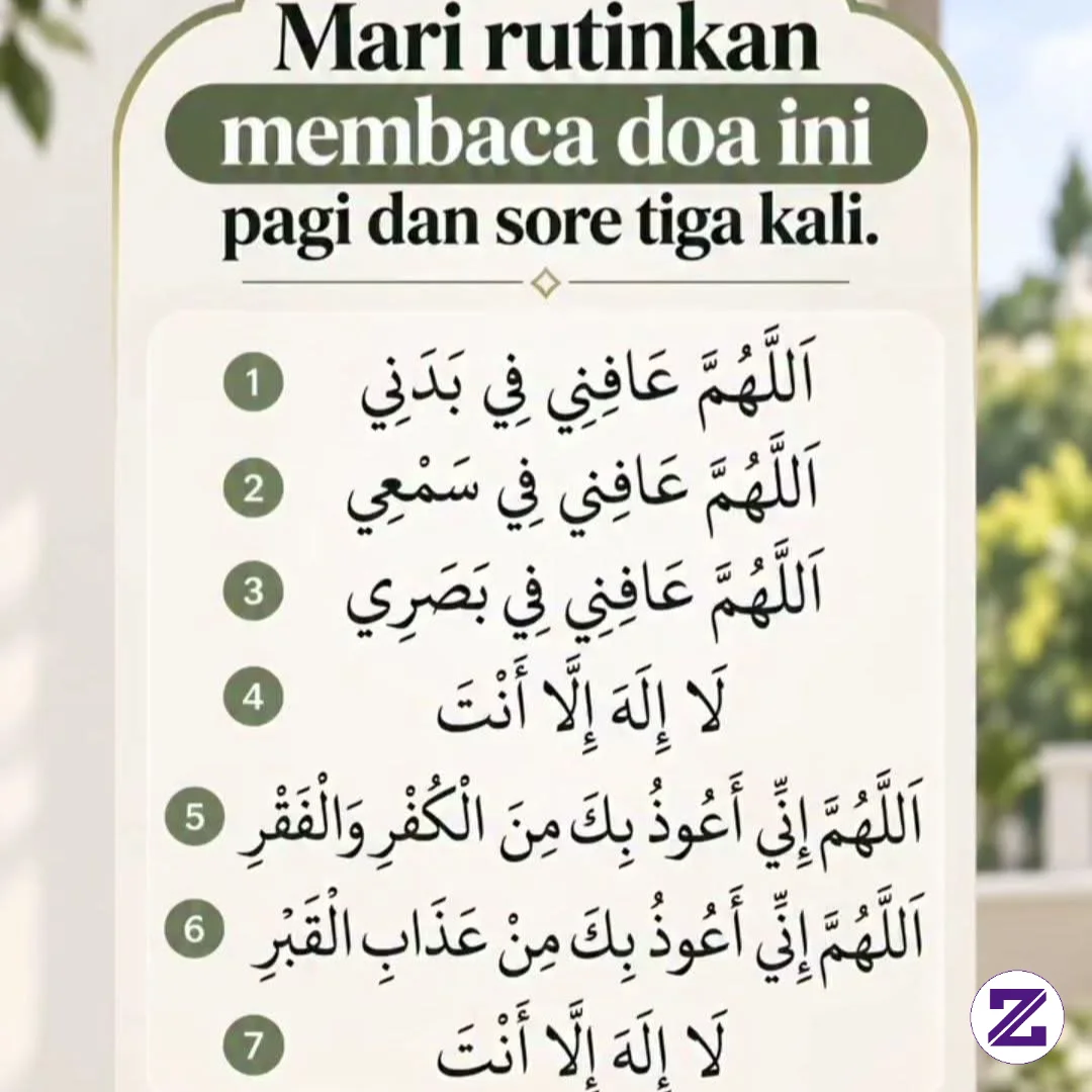 DO'A Mustajab Minta Sehat Jasmani Dan Juga Terhindar Dari Sifat Pelit Dan