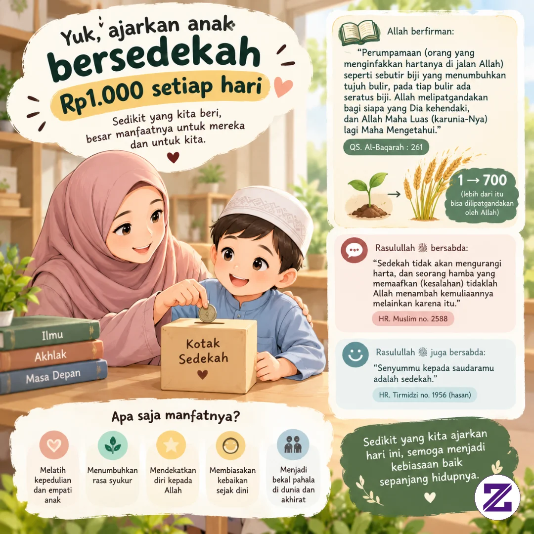 Menanam Benih 700X Keberkahan: Mengajar Anak Menyisihkan Rp1.000 Dari Uang Jajan