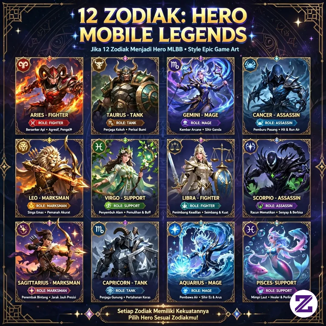 12 Zodiak Karakter Mobile Legend