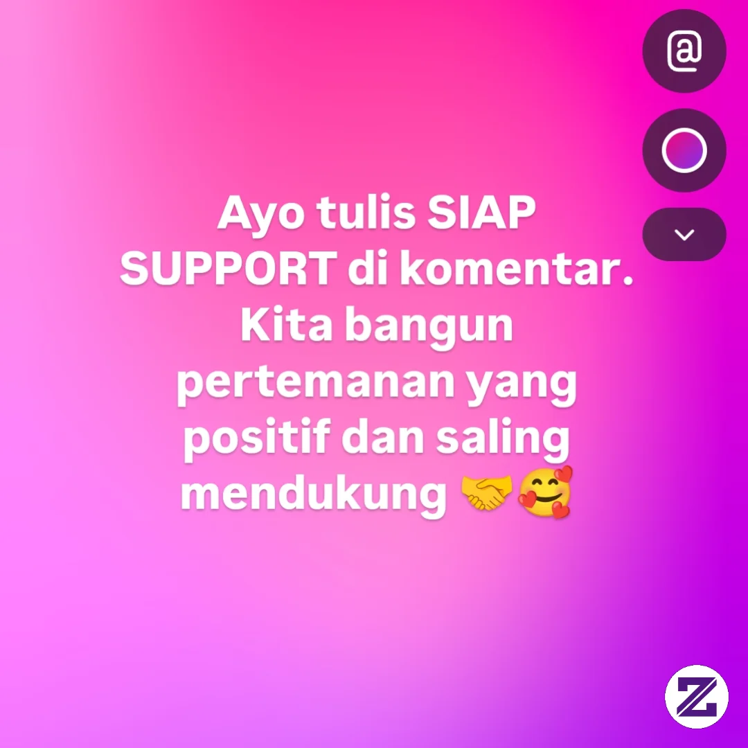 Tidak Ada Salahnya Kita Saling Support Yaa Agar Kita Banyak Pertemanan