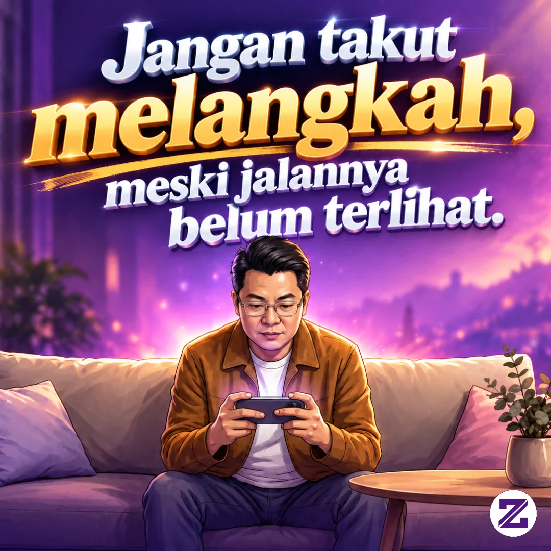 “Jangan Takut Melangkah, Meski Jalannya Belum Terlihat.”