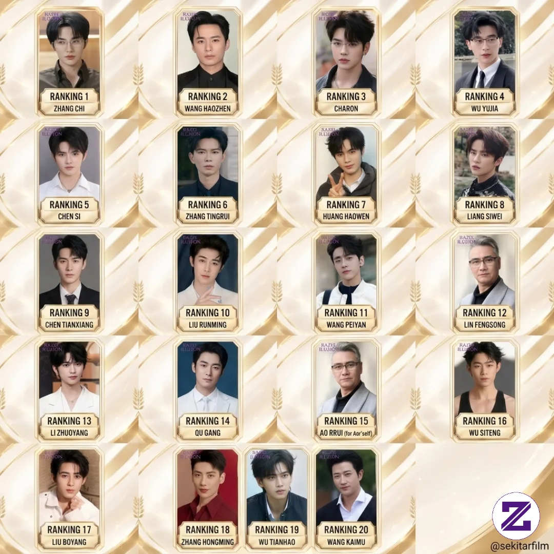 Top 20 Aktor Drama Pendek / Micro-Drama China Terfavorit.