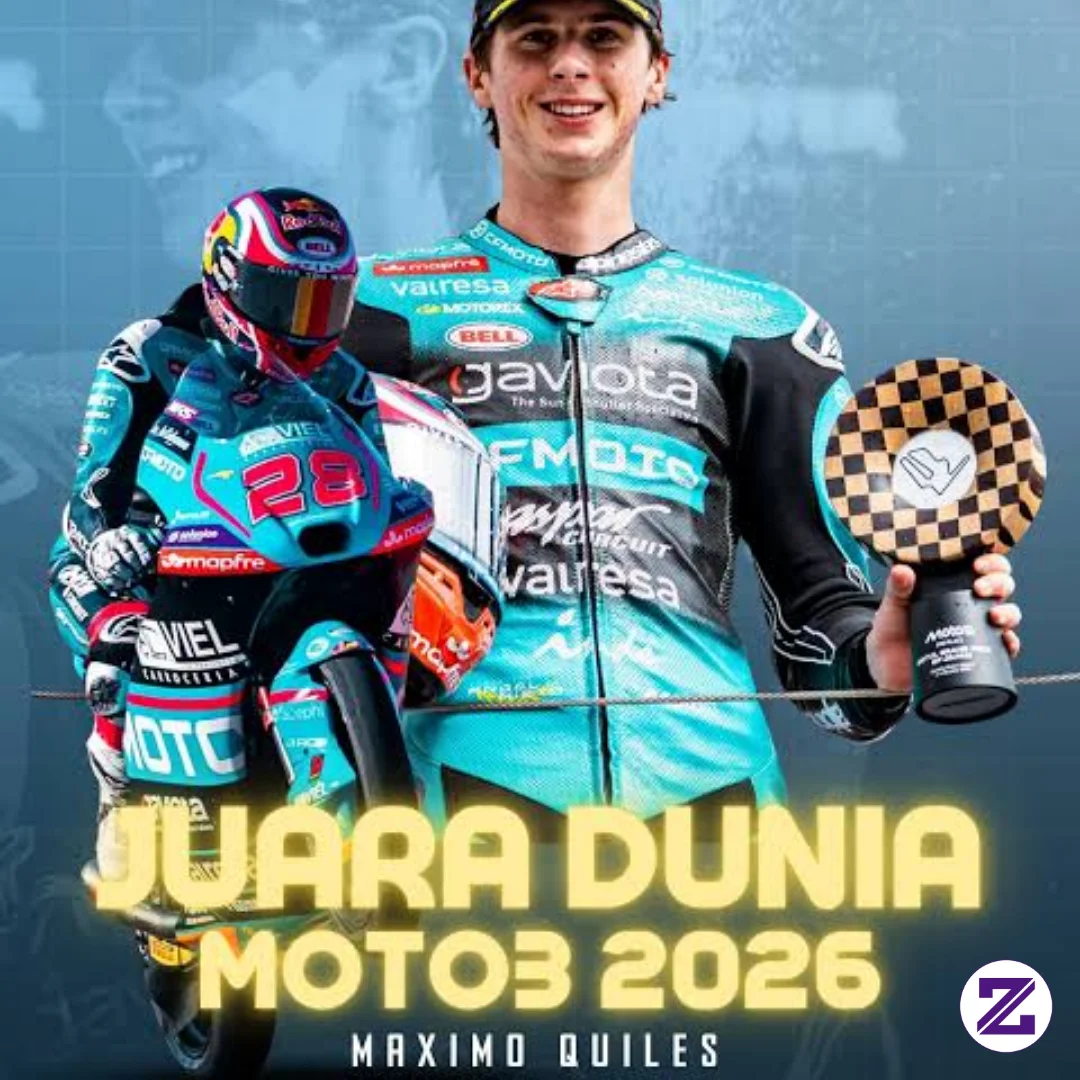MAXIMO QUILES Kunci Gelar Juara Dunia Moto3 Di Mandalika Indonesia.