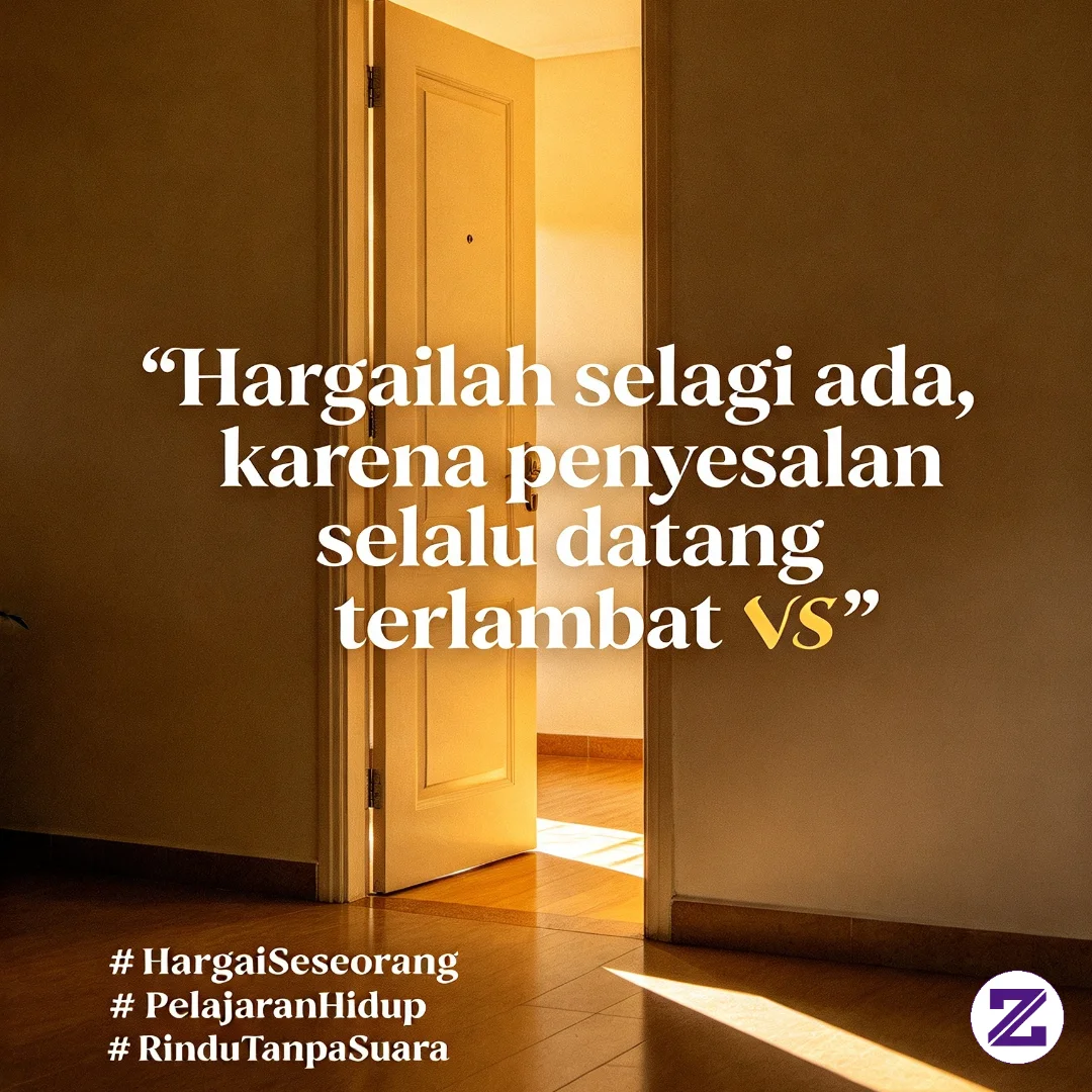 Caption: Hargailah Selagi Ada, Karena Penyesalan Selalu Datang Terlambat 🕊️