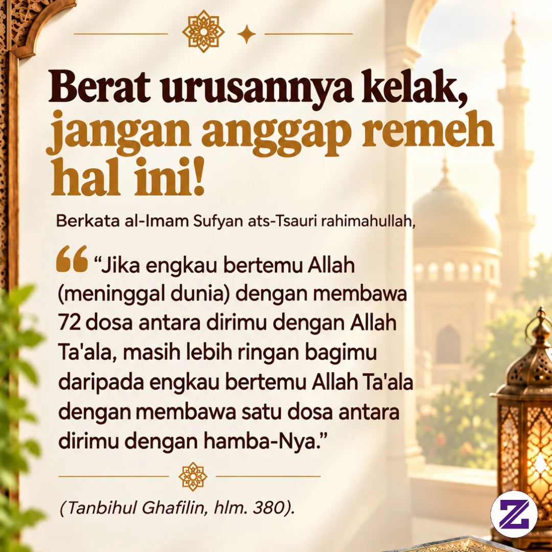 Jangan Anggap Remeh Ketika Berdosa Dengan Orang Lain.