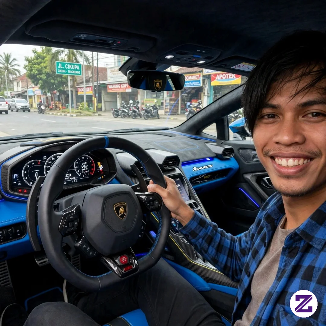 Lagi Naik Mobil Lamborghini Revuelto Keren Reel 😁😉💸