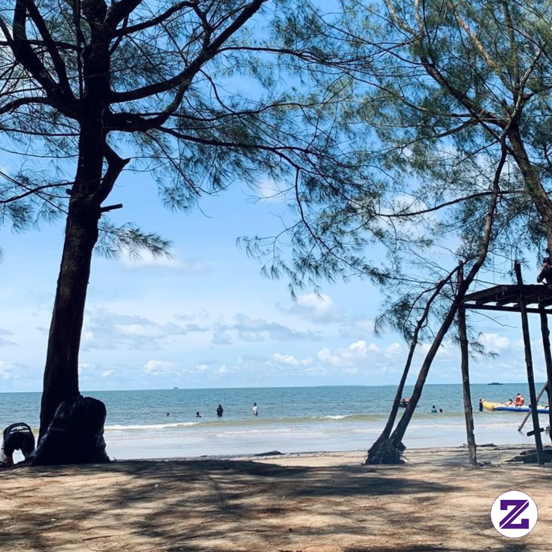 Pantai Yang Sangat Indahh Dan Pepohonan Yang Baguas #fyppp #pantaii