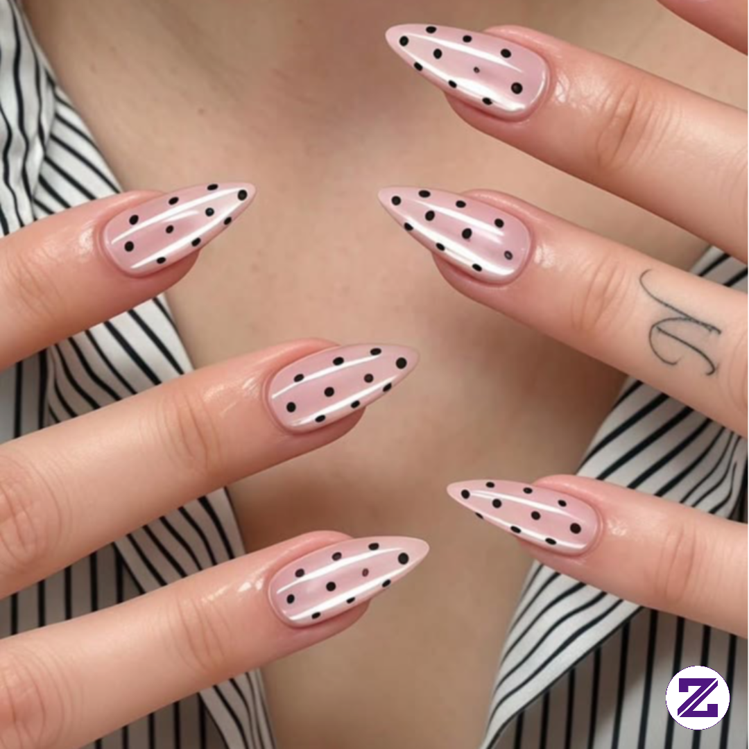 Polka Dots Is The Best Nailart For Me😍💅🏻