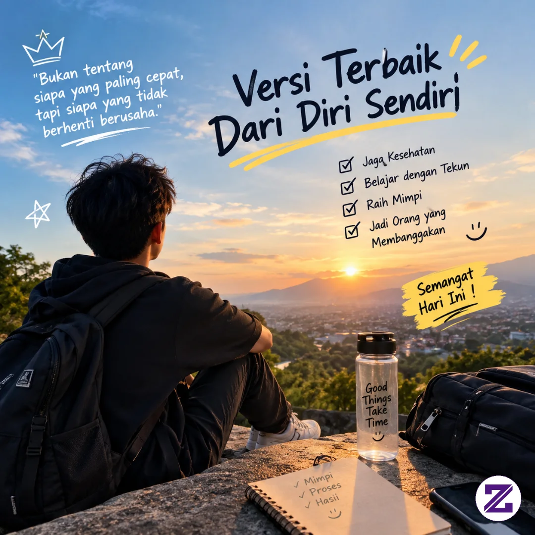 Jadilah Versi Terbaik Dari Dirimu Sendiri. Tidak Perlu Terburu-buru, Tidak Perlu