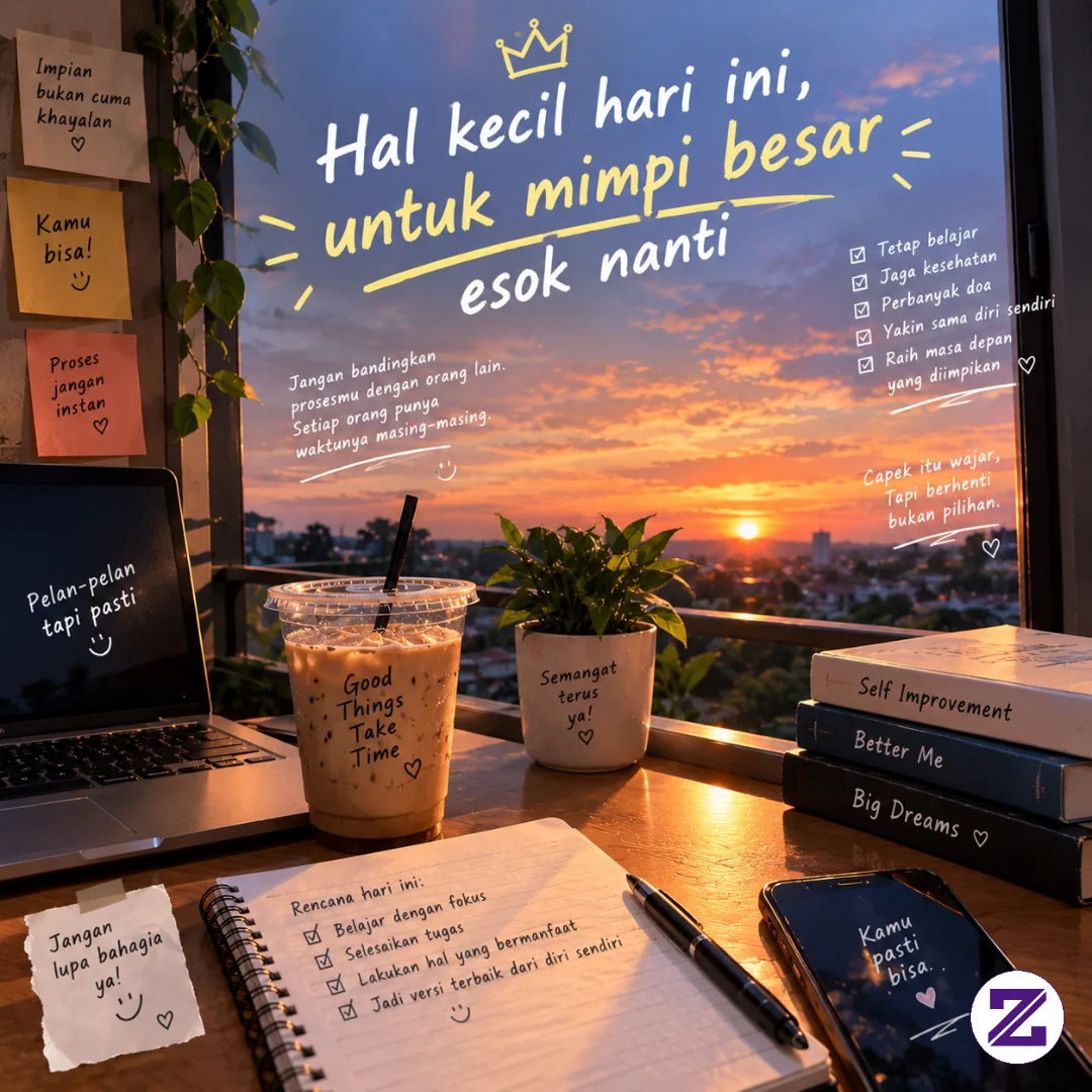 Jangan Takut Bermimpi Besar, Meskipun Langkahmu Masih Kecil. Tidak Perlu