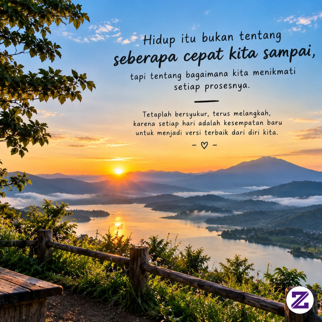 Hidup Adalah Perjalanan, Bukan Perlombaan.