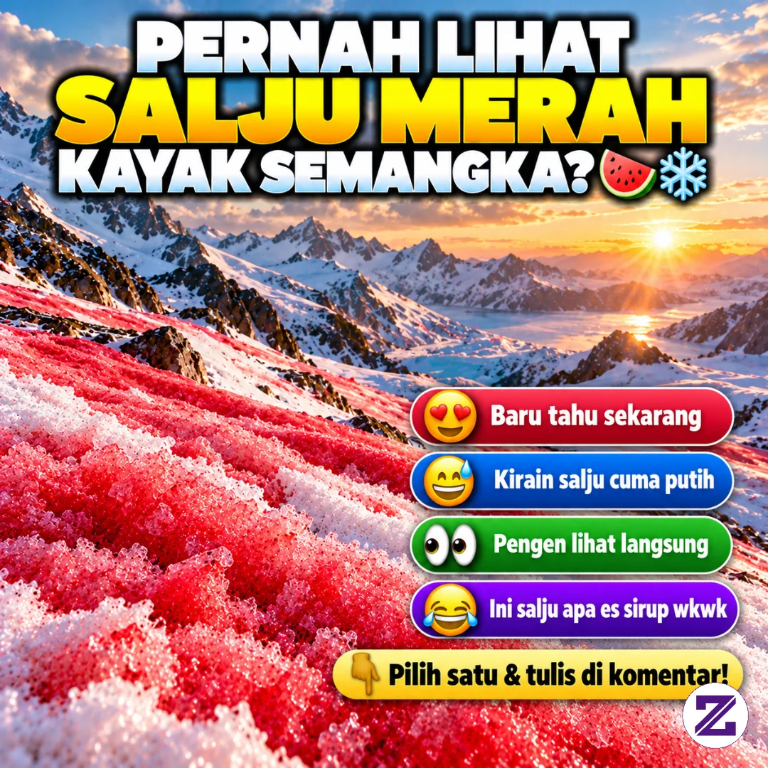 😳 SALJU MERAH KAYAK SEMANGKA?! Ternyata Ini Fenomena Alam Sungguhan! 🍉❄️