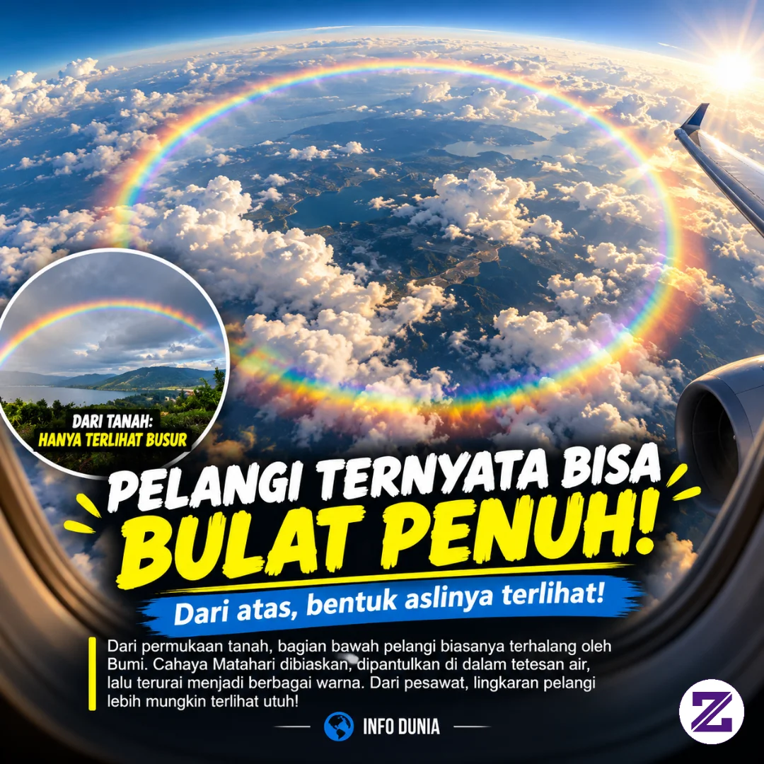 🌈 TAHUKAH KAMU? PELANGI SEBENARNYA BISA BERBENTUK LINGKARAN PENUH! 😲