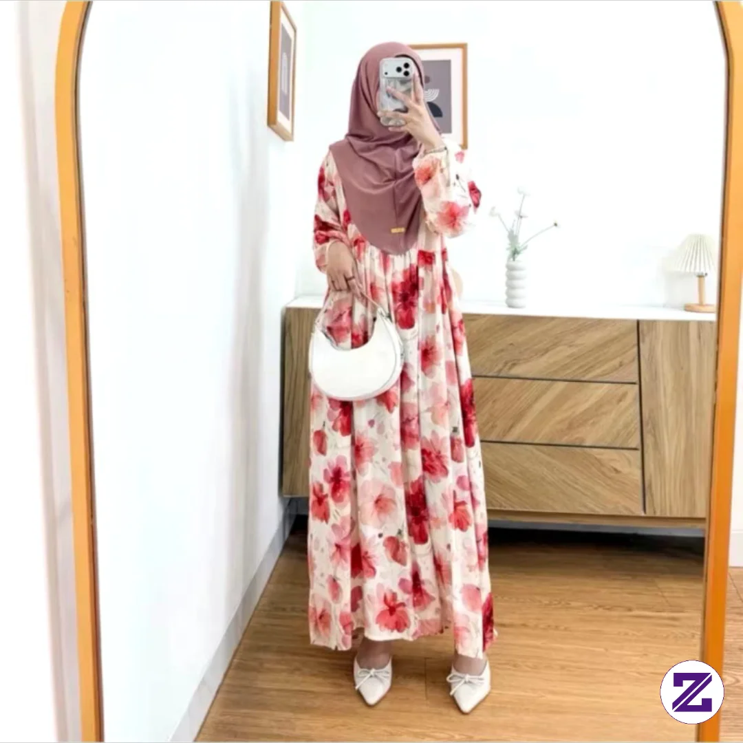 Gamis Rayon Twil Yang Cocok Banget Buat Dayli Maupun Acara 😍