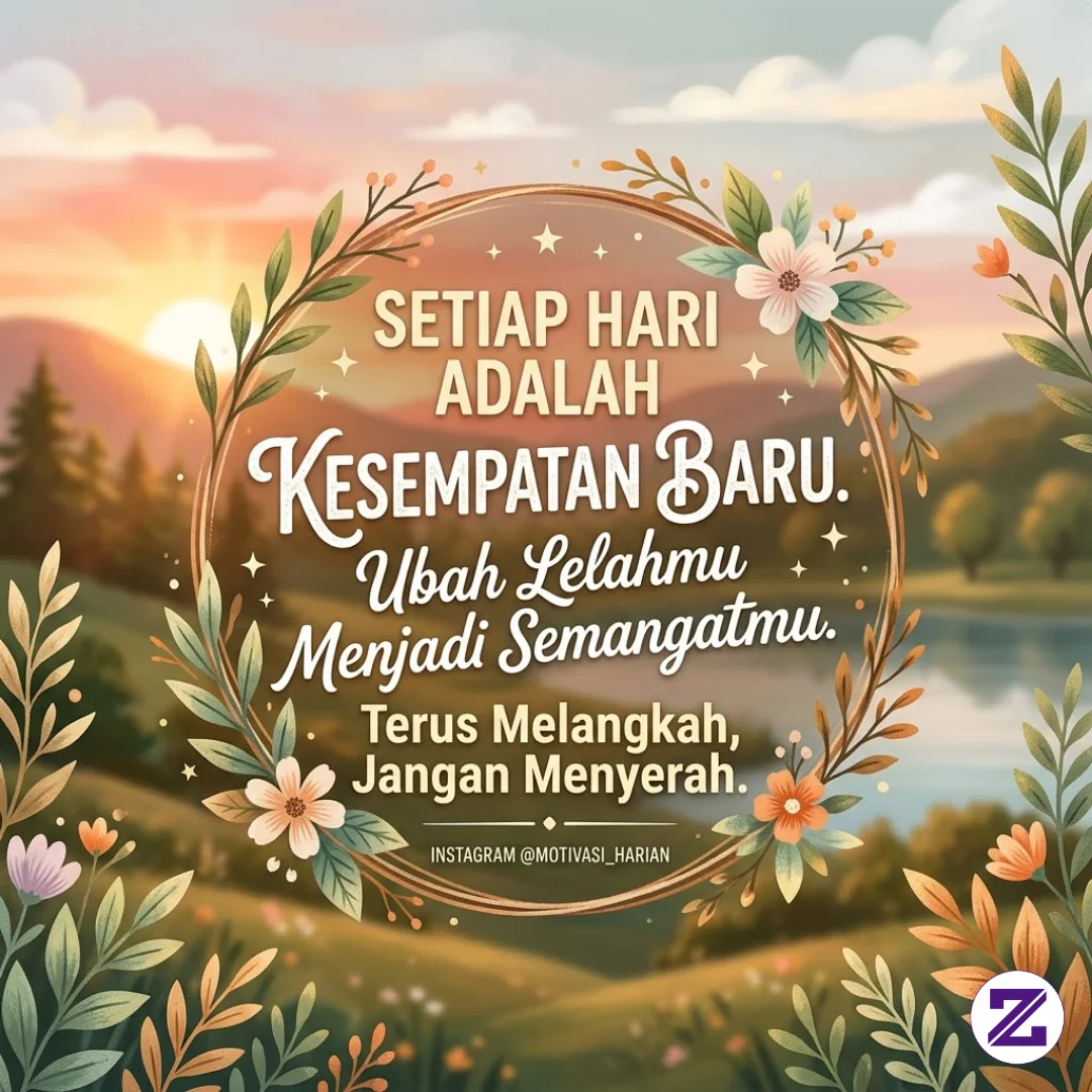 Setiap Hari Adalah Kesempatan Baru...