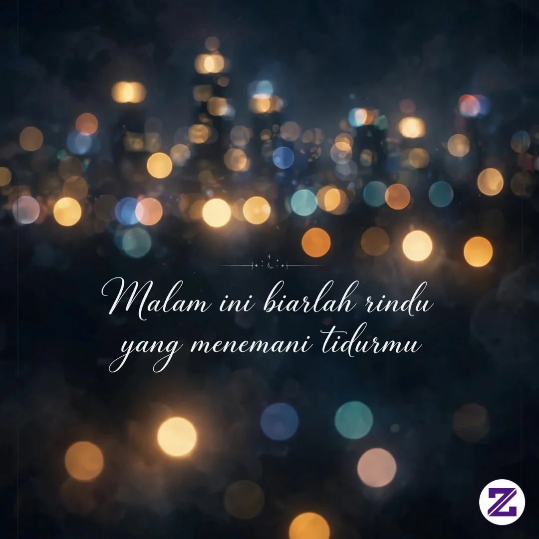Malam Ini Biar Rindu Yang Menemani Tidurmu