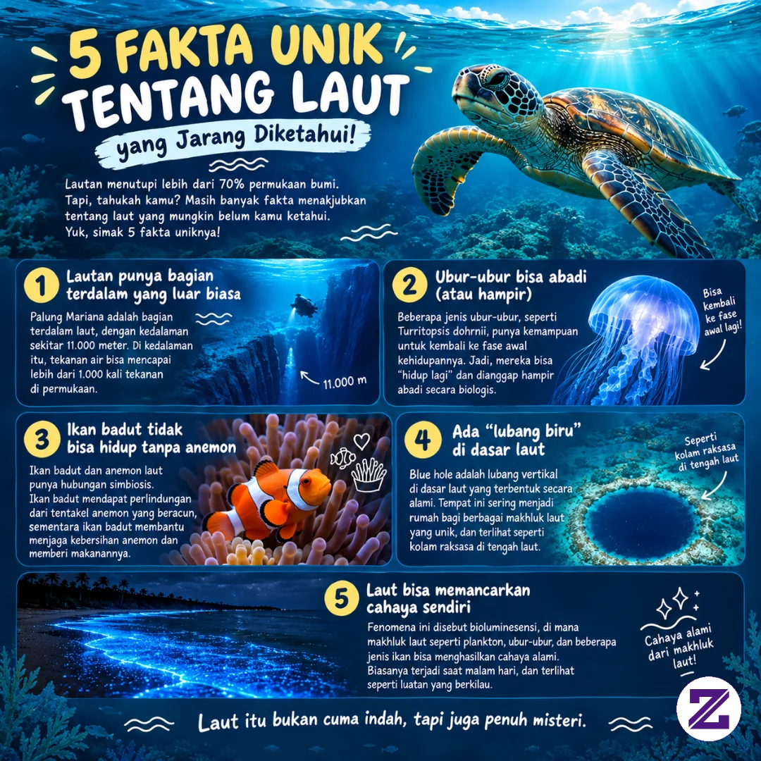 5 Fakta Unik Tentang Laut Yang Jarang Diketahui