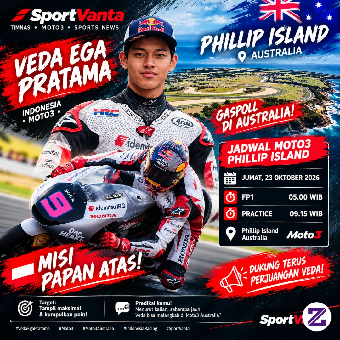 BESOK PAGI! VE DA EGA KEMBALI BERJUANG DI MOTO3 AUSTRALIA!