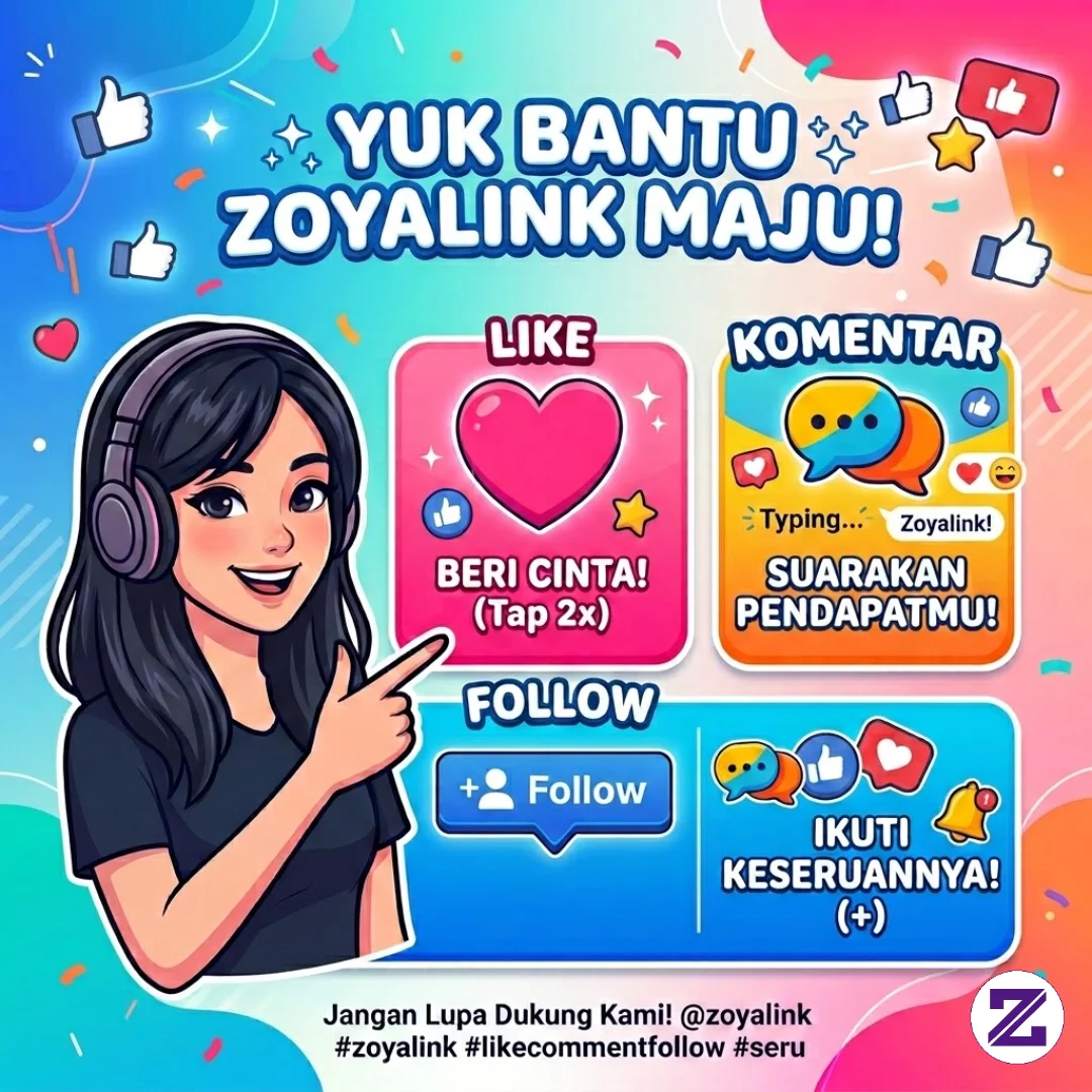 Saling Like, Komen Dan Follow Di Zoyalink