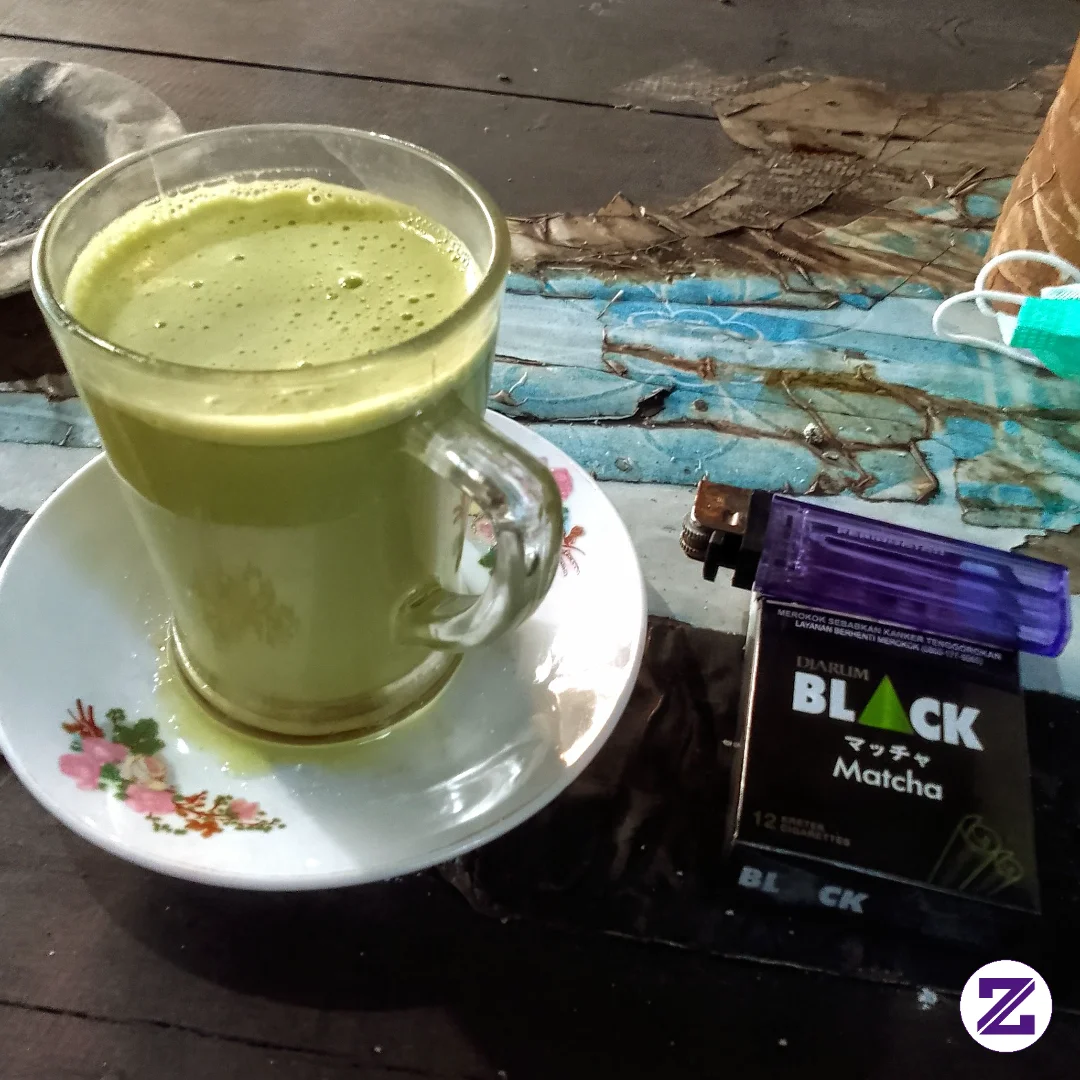 Perpaduan Antara Minuman Matcha Dan Tembakau Aroma Matcha Yang Intens 🤣