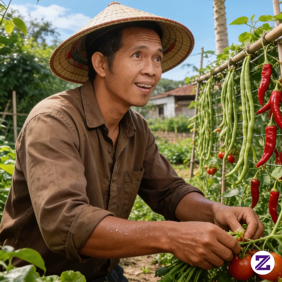 Suasana Diperkebunan Sayur