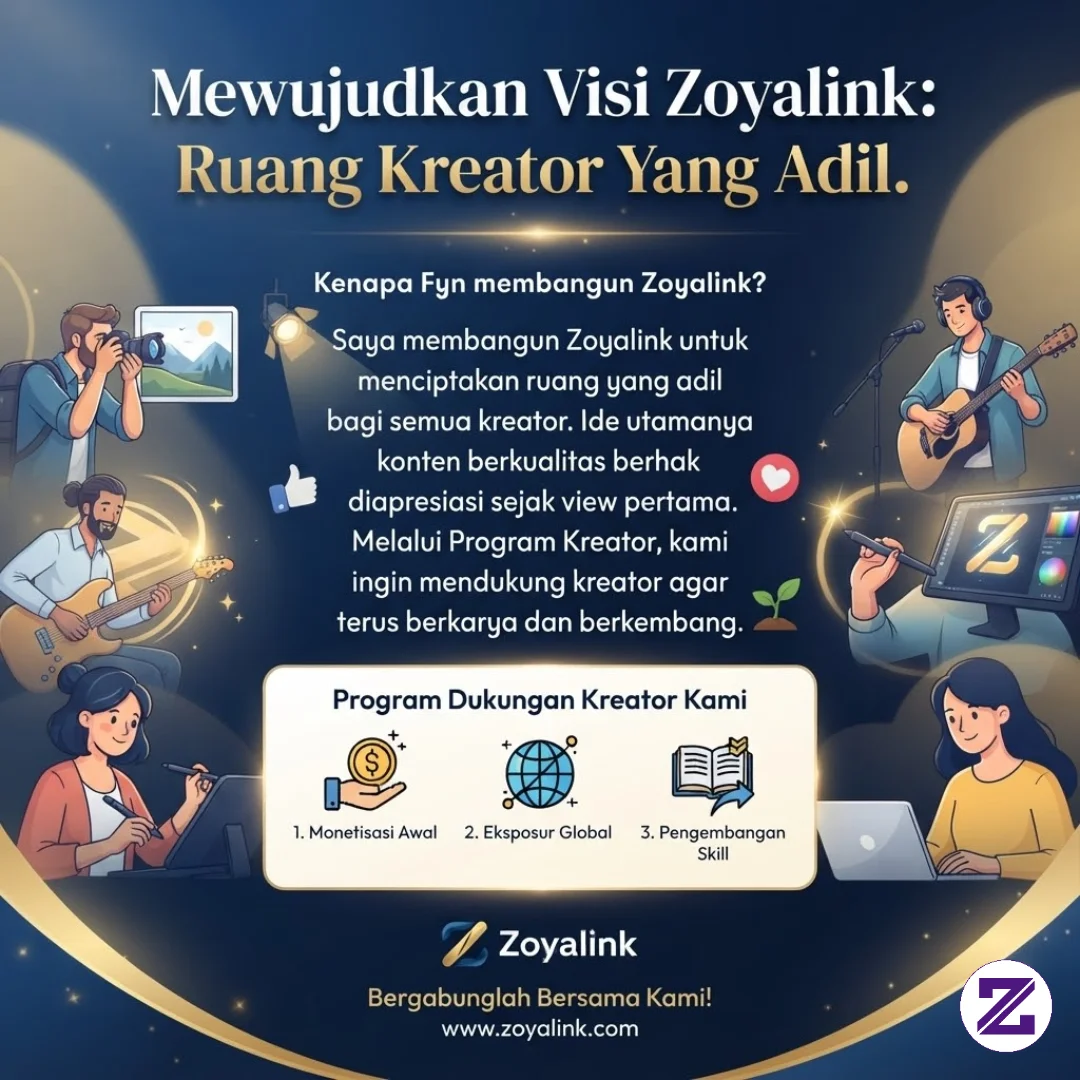🔥 **SALING SUPPORT, SALING FOLLOW, TUMBUH BERSAMA DI ZOYALINK!** 🚀💖