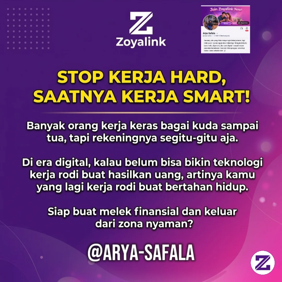 STOP KERJA HARD, SAATNYA KERJA SMART