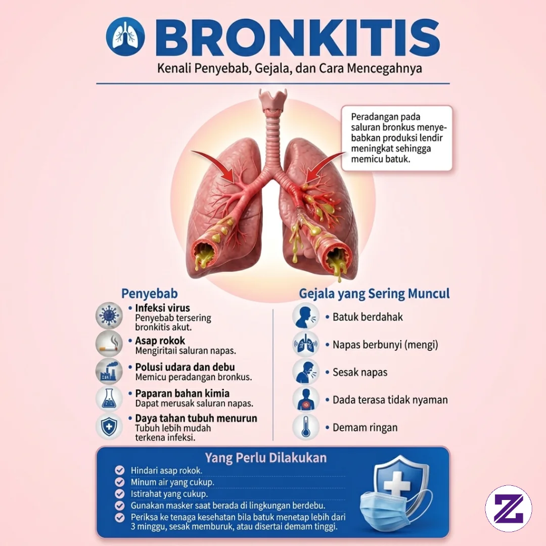 Bronkitis!! Kenali Gejala, Penyebab, Dan Cara Mencegahnya..