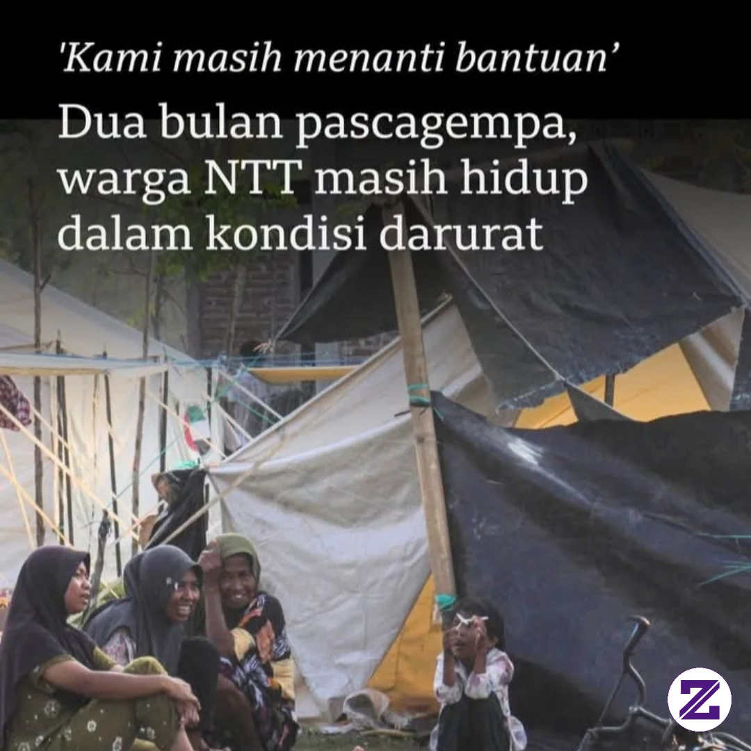 Hampir Dua Bulan Sejak Gempa Berkekuatan 7,7 Magnitudo Mengguncang Flores, NTT,