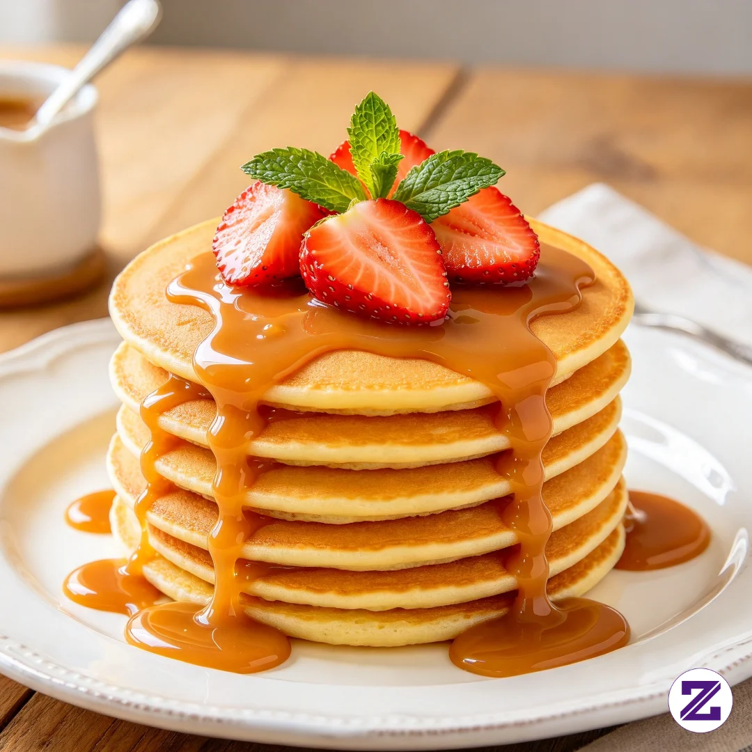 Resep Pancake Empuk & Lembut (untuk 6‐8 Buah)