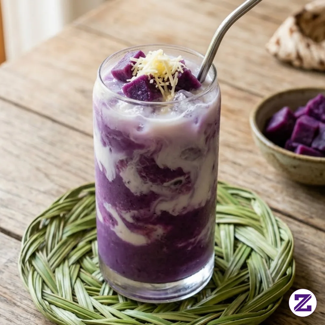 Resep Es Ubi Ungu Yang Segar, Creamy