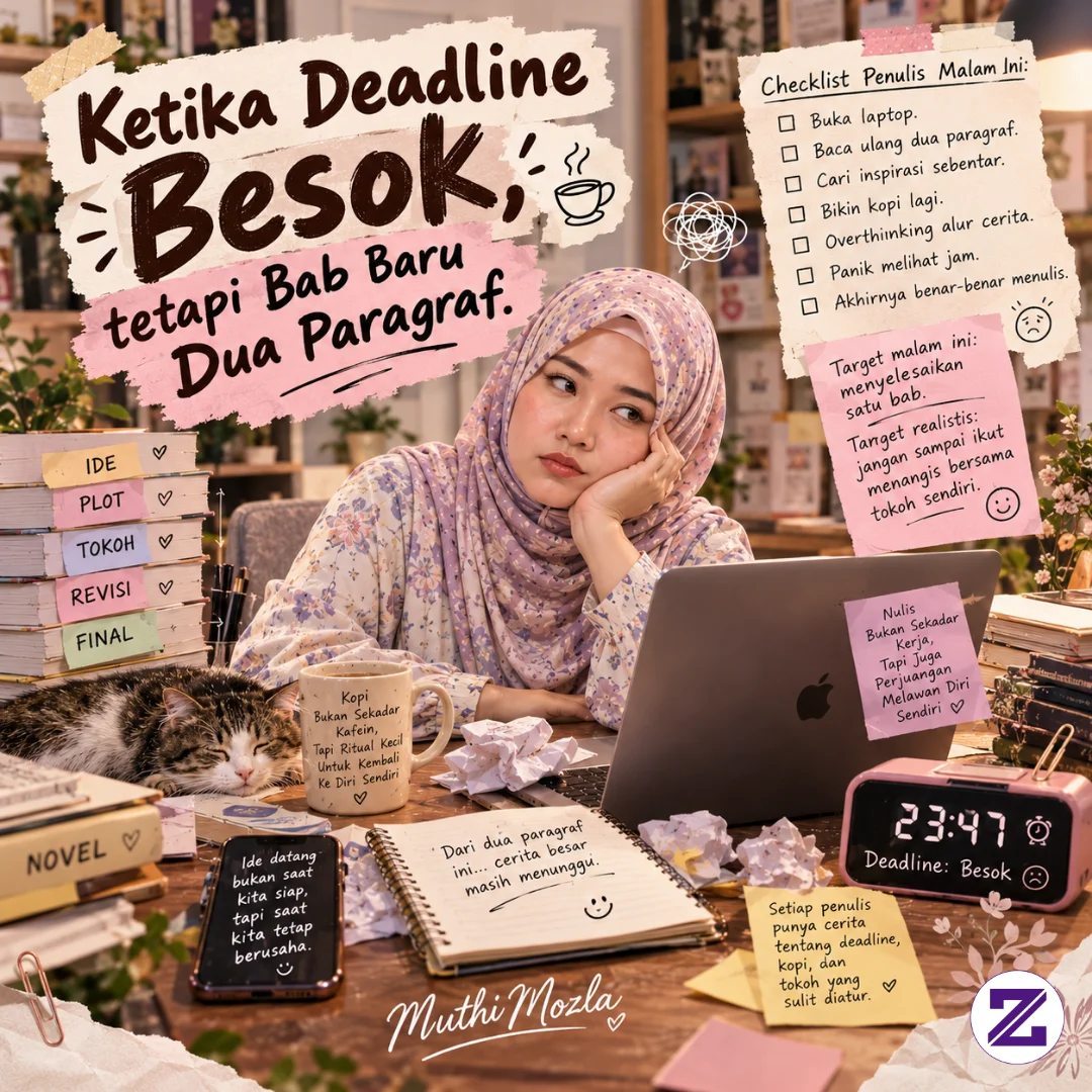 Ketika Deadline Besok, Tetapi Bab Baru Dua Paragraf