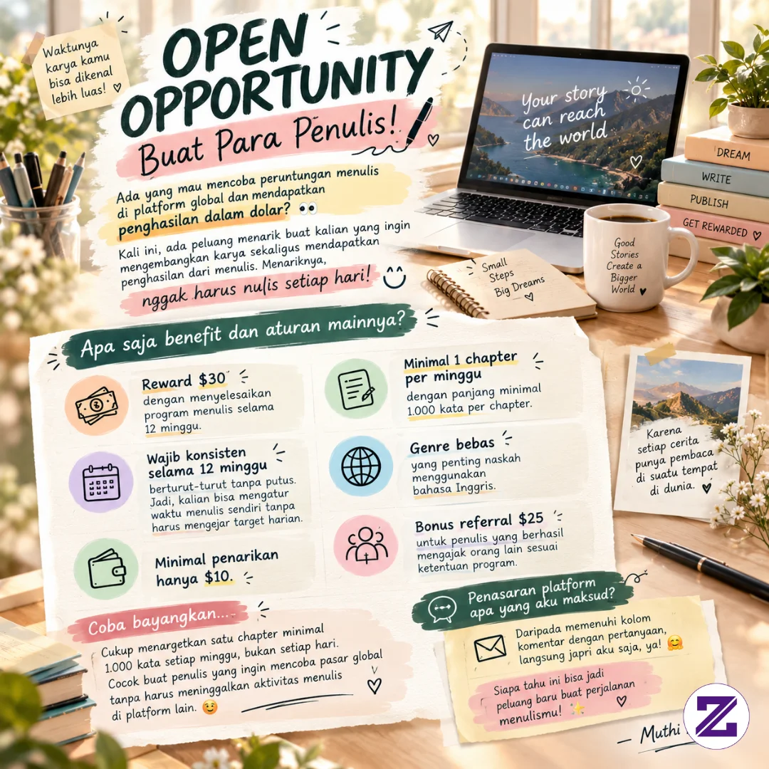 Mau Dapat $30 Dari Menulis Novel Tanpa Daily?