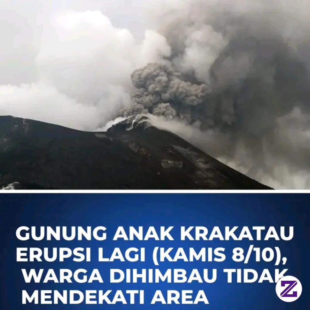 Gunung Anak Krakatau (GAK) Dilaporkan Kembali Mengalami Erupsi Pada Kamis Sore,
