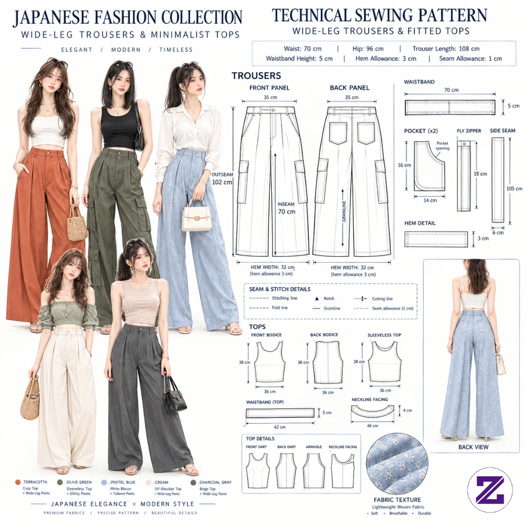 JAPANESE FASHION COLLECTION | ELEGANCE MEETS MODERN STYLE 🇯🇵🤍