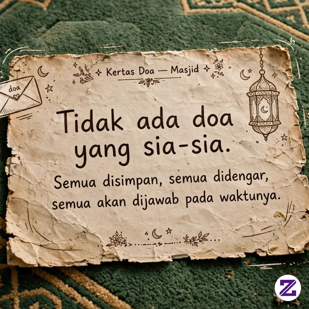 Tidak Ada Doa Yang Sia-sia. Semua Disimpan, Semua Didengar, Semua Akan Dijawab