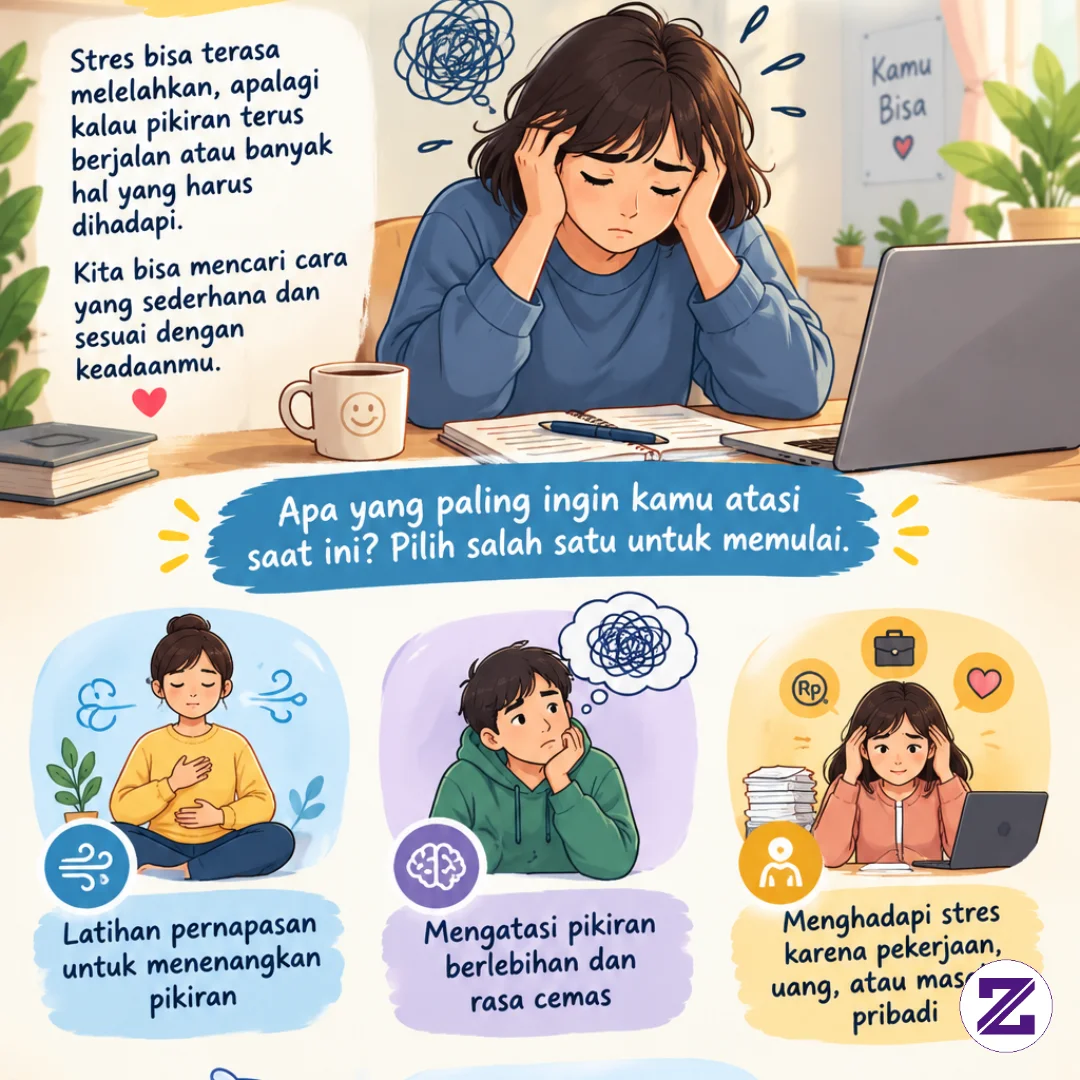 Stres Bisa Terasa Melelahkan, Apalagi Kalau Pikiran Terus Berjalan Atau Banyak
