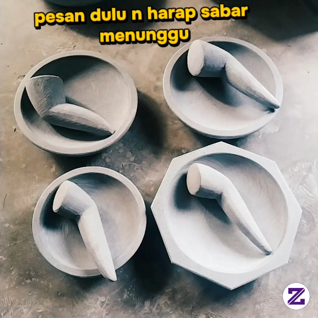 Cobek Batu Asli 100%