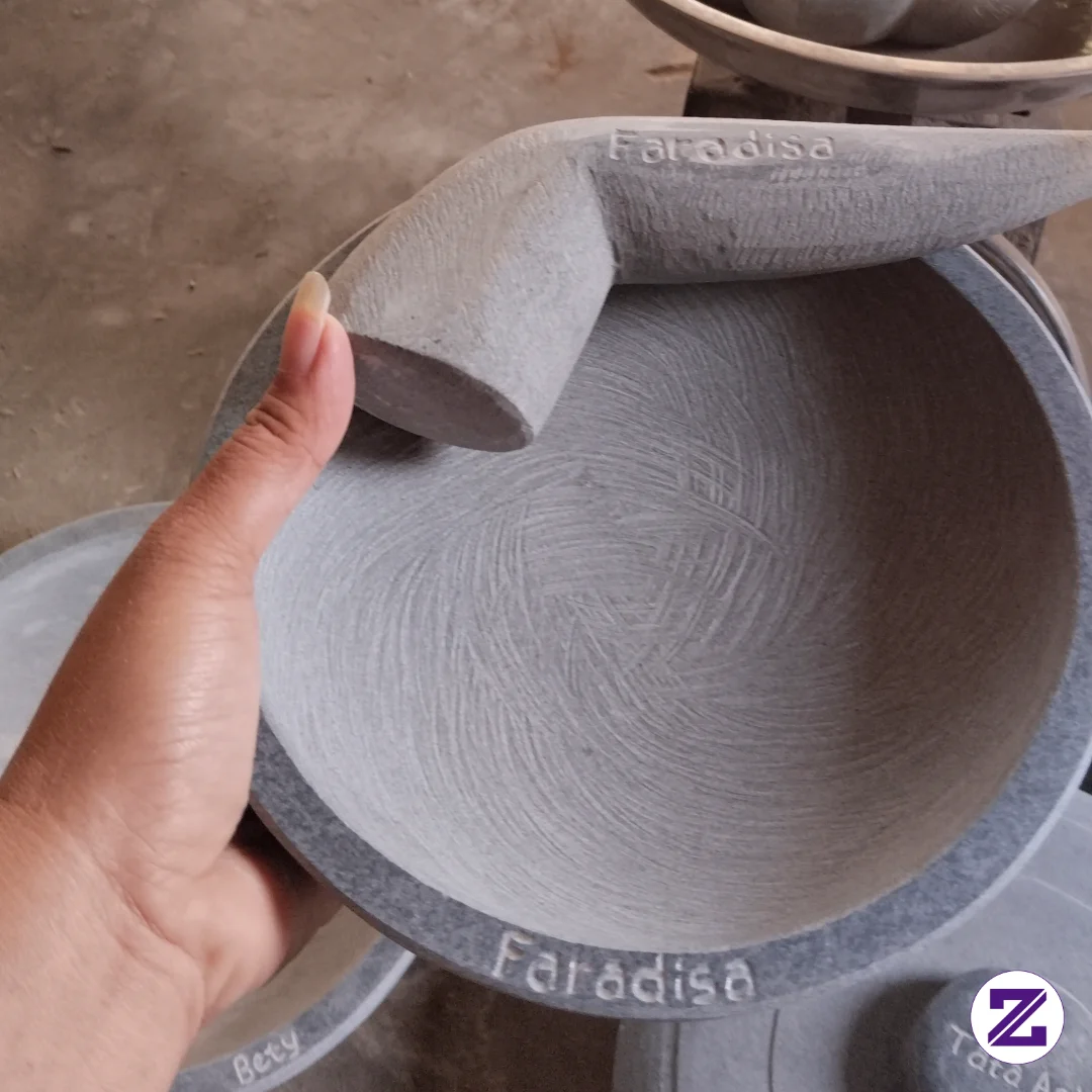 Cobek Batu Asli 100%