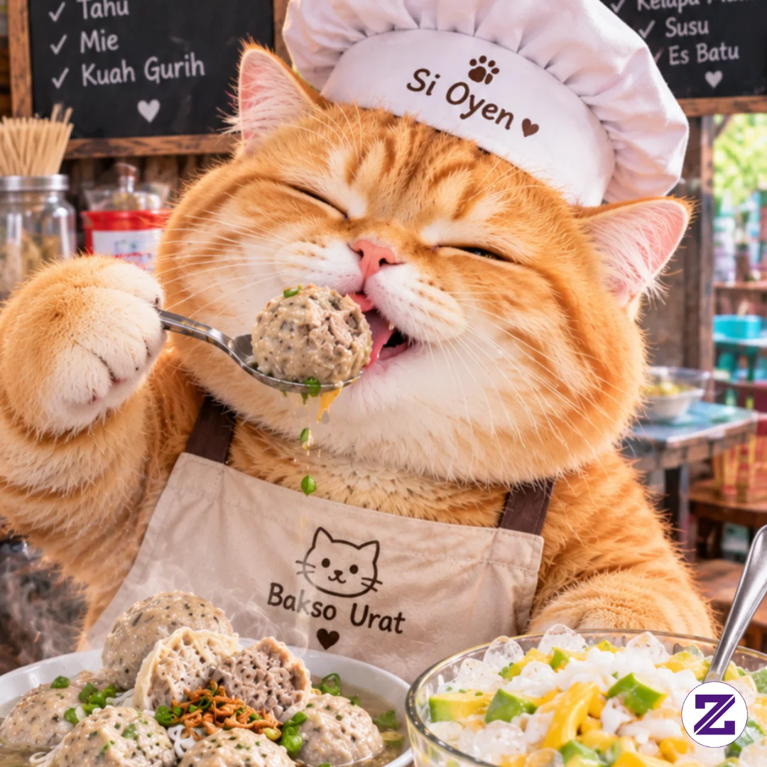 Siang-siang Begini Emang Paling Enak Makan Bakso Buatan Oyen 😁🥰