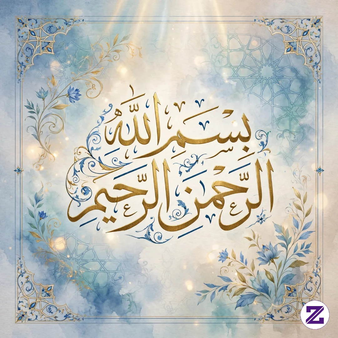 The Soothing Sky-blue Hue Symbolizes Inner Calm, While The Radiant Gold