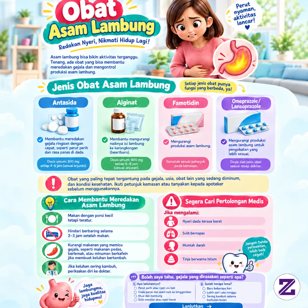 🤔 **OBAT ASAM LAMBUNG: Kenali 4 Jenis Obat Dan Cara Meredakan Gejalanya! 🩺💊**